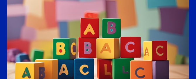 The ABC of Accounting transformation. Building blocks piled on top of each other