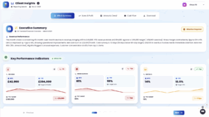 Insight for clients. An AI report for accountants to send to clients
