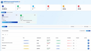 MTD Command Centre. Tax dashboard for accountants