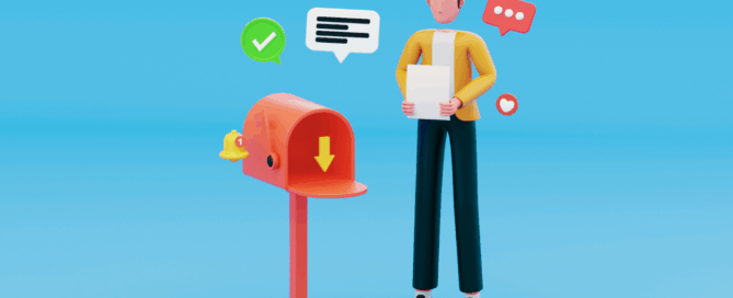 MTD submission. Man submitting something into a post box