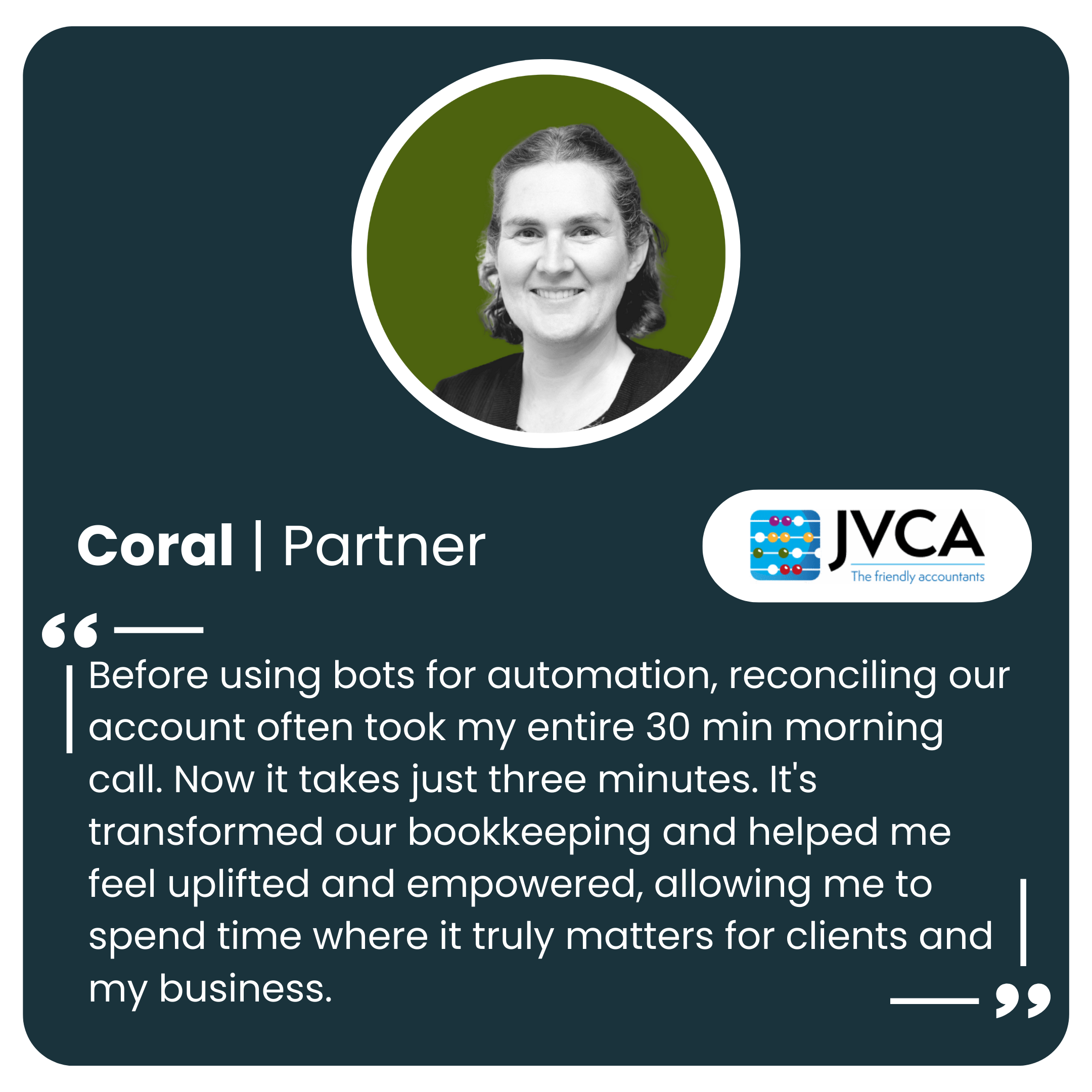 Coral Testimonial